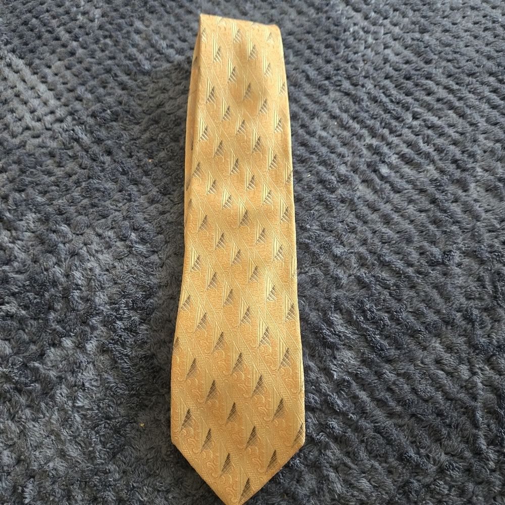 Ermegildo Zenga Peach Colored Silk Tie